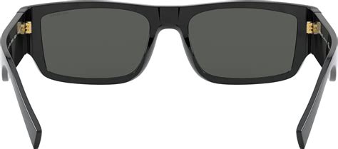 Versace Man Sunglasses Black Frame, Dark Grey Lenses, 56MM